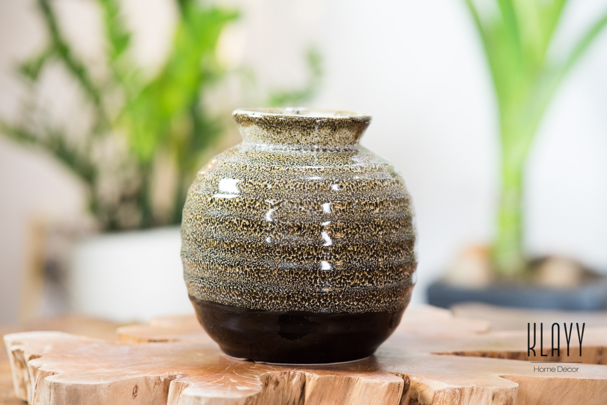 Leopard Round Vase